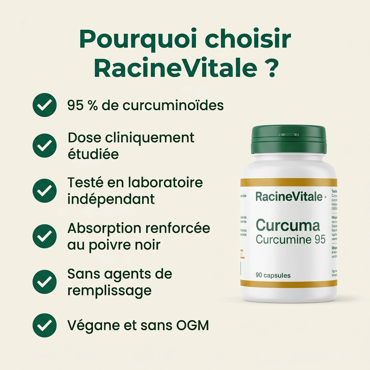 Curcuma Curcumine 95 — RacineVitale