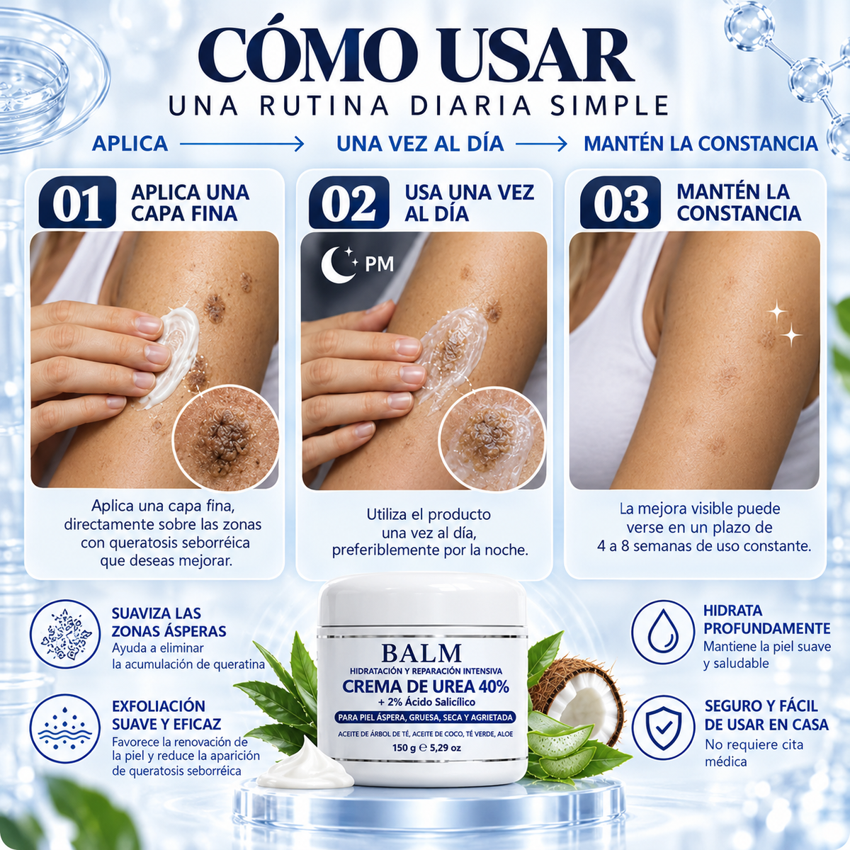 BALM — Crema Queratolítica Avanzada · Urea 40 %