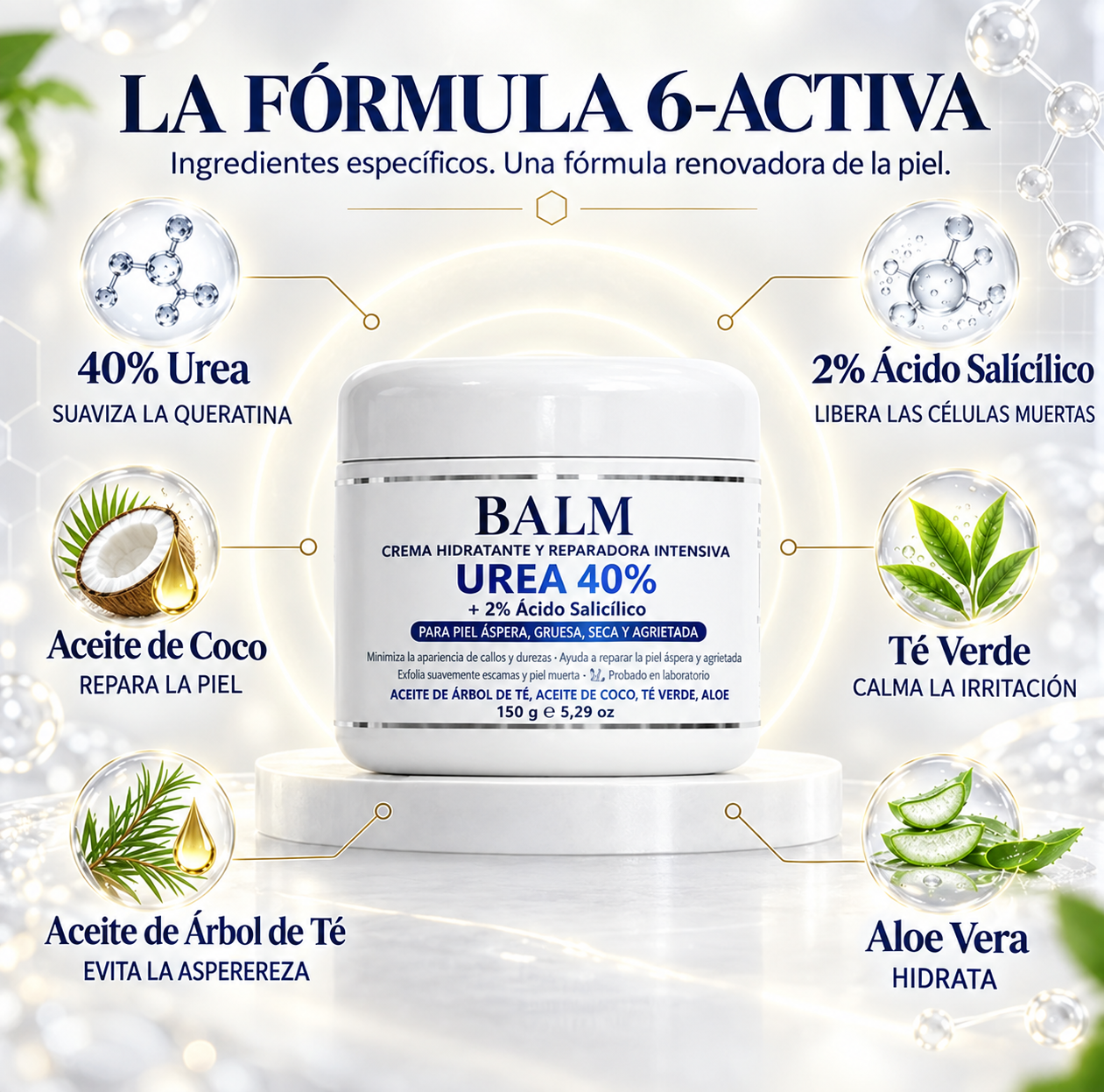 BALM — Crema Queratolítica Avanzada · Urea 40 %