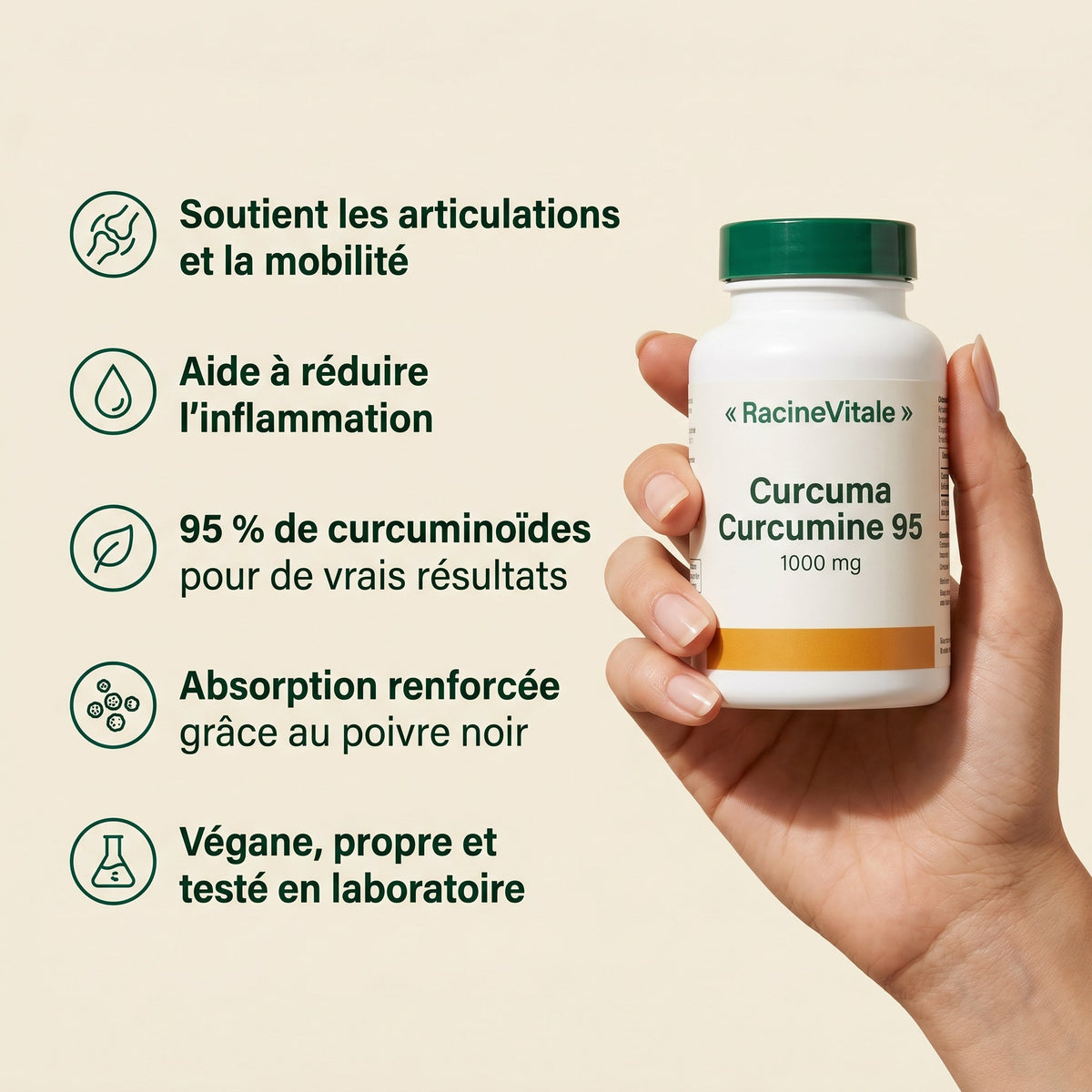 Curcuma Curcumine 95 — RacineVitale