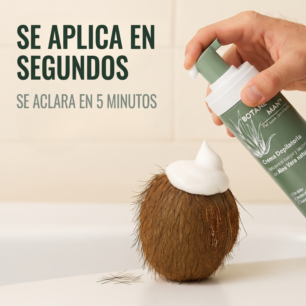 Se aplica en segundos - se aclara en 5 minutos