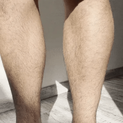Aplicación de Botane para hombre en las piernas