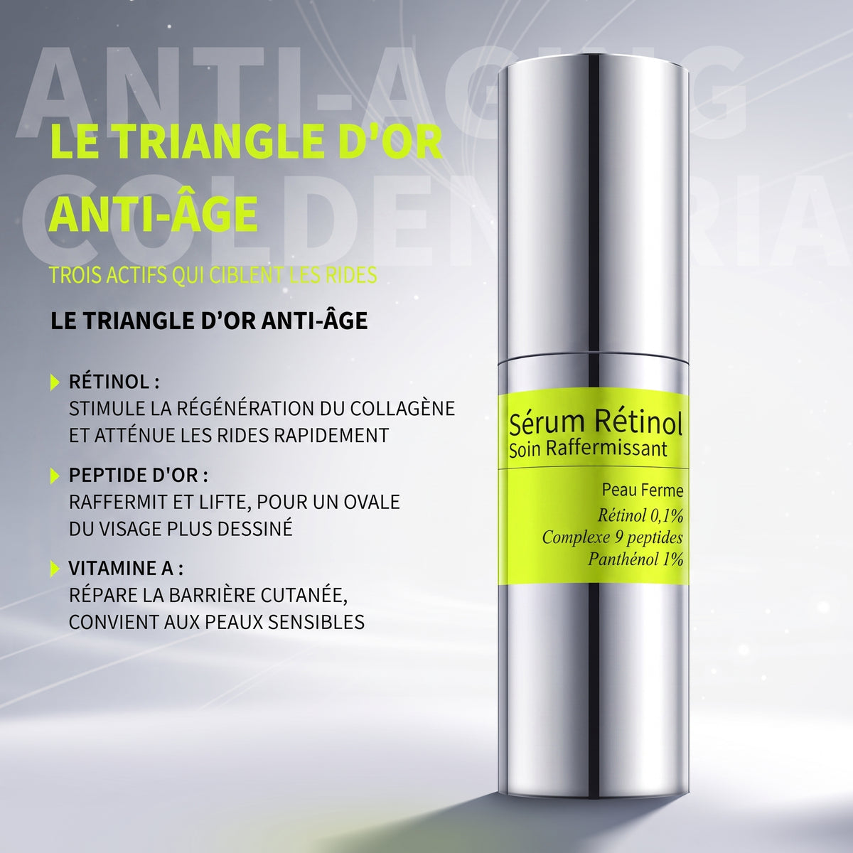 Clarvéa – sérum rétinol et complexe 9 peptides