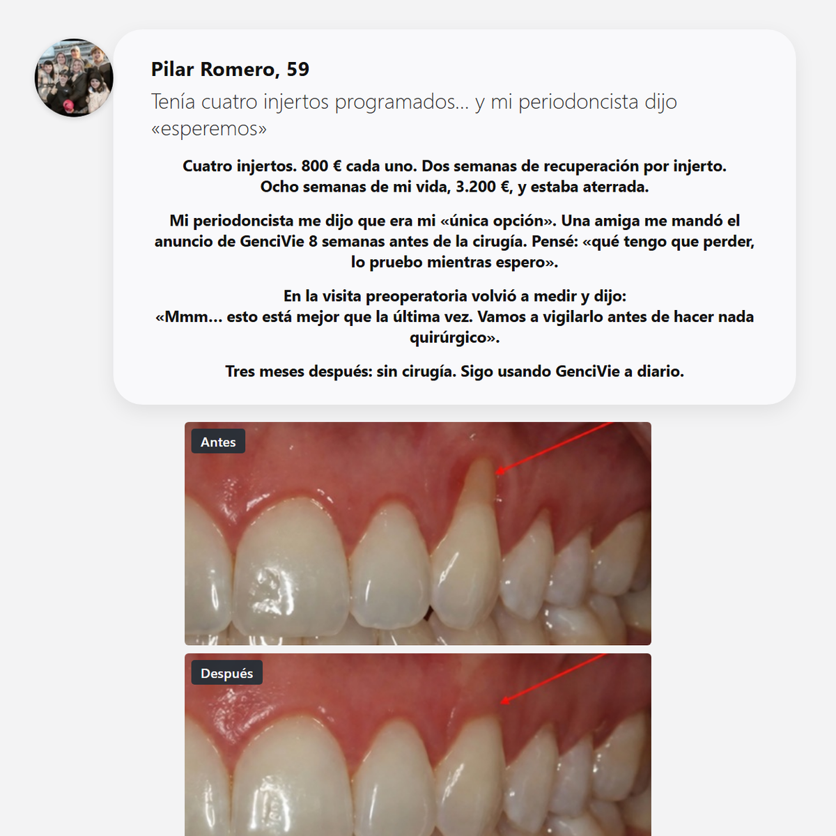 Opinión de clienta - Pilar Romero