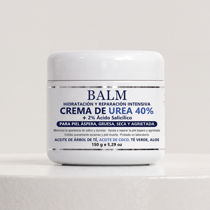 BALM Crema de Urea 40% + 2% Ácido Salicílico, tarro 150 g