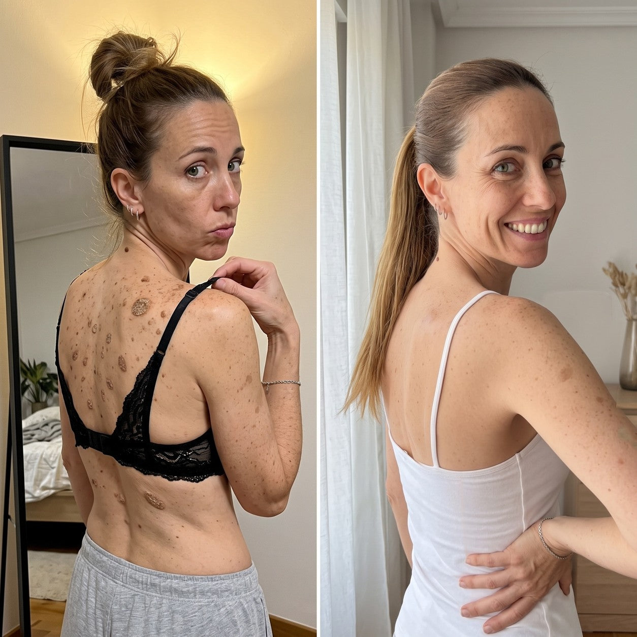 Andrea, antes y después